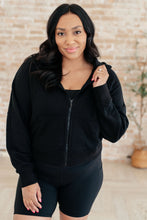 Load image into Gallery viewer, RAE MODE- Sun or Shade Zip Up Jacket in Black
