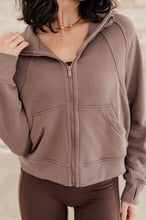 Load image into Gallery viewer, RAE MODE- Sun or Shade Zip Up Jacket in Smokey Brown
