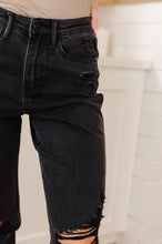 Load image into Gallery viewer, JB Susannah High Rise Rigid Magic 90&#39;s Distressed Straight Jeans in Black
