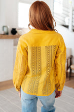 Load image into Gallery viewer, VERY J- Sweeter Than Nectar Lace Button Down in Honey
