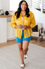 Load image into Gallery viewer, VERY J- Sweeter Than Nectar Lace Button Down in Honey
