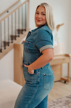 Load image into Gallery viewer, JB Sylvia Short Sleeve Denim Jumpsuit
