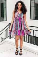 Load image into Gallery viewer, 111 NORTH- That&#39;s So Boho Mixed Print Sleeveless Dress
