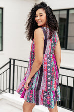 Load image into Gallery viewer, 111 NORTH- That&#39;s So Boho Mixed Print Sleeveless Dress
