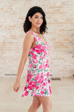 Load image into Gallery viewer, The Suns Been Quite Kind V-Neck Dress in Pink- WHITE BIRCH
