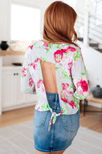 Load image into Gallery viewer, SEW IN LOVE- Thinking on It Open Back Floral Top
