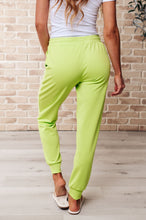 Load image into Gallery viewer, Tommy Two Tone Waffle Joggers Lime- WITH LOVE MOLLY
