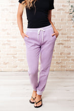 Load image into Gallery viewer, Tommy Two Tone Waffle Joggers Purple- WITH LOVE MOLLY
