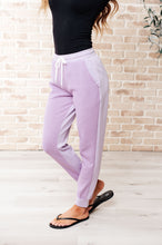 Load image into Gallery viewer, Tommy Two Tone Waffle Joggers Purple- WITH LOVE MOLLY
