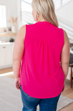 Load image into Gallery viewer, WHITE BIRCH- Uptown Girl Tie Detail Sleeveless Blouse
