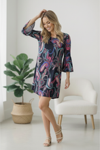Load image into Gallery viewer, Electric Paisley Mini Dress
