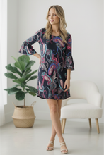 Load image into Gallery viewer, Electric Paisley Mini Dress
