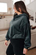 Load image into Gallery viewer, W23 Velvet Icon Hoodie In Grey Blue (Reg &amp; Curvy)
