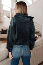 Load image into Gallery viewer, W23 Velvet Icon Hoodie In Grey Blue (Reg &amp; Curvy)
