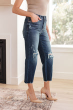 Load image into Gallery viewer, JUDY BLUE - Whitney High Rise Distressed Wide Leg Crop Jeans (Sizes 0-24)
