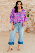 Load image into Gallery viewer, DEAR SCARLETT- Willow Bell Sleeve Top in Lavender Paisley
