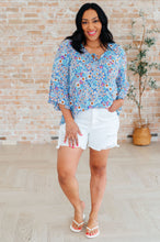 Load image into Gallery viewer, DEAR SCARLETT- Willow Bell Sleeve Top in Retro Ditsy Floral

