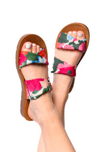 Load image into Gallery viewer, With a Twist Sandal in Flowers- CORKY&#39;S
