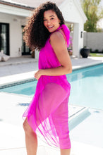 Load image into Gallery viewer, Wrapped In Summer Versatile Swim Cover in Pink- 111 NORTH
