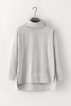 Load image into Gallery viewer, LILLY- Gray Cowl Neck Shift Tunic Top
