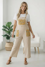 Load image into Gallery viewer, Sunflower Patch Pocket Overalls
