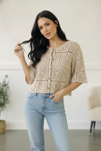 Load image into Gallery viewer, Honeycomb Crochet Cardigan
