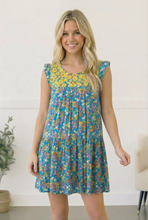Load image into Gallery viewer, The Wildflower Whimsy Embroidered Dress
