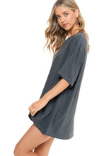 Load image into Gallery viewer, SWEET ROCK N&#39; ROLL &#39;PUFF&#39; Bow Graphic Oversized Distressed Tee- ZUTTER

