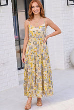 Load image into Gallery viewer, Sun Kissed Patchwork Print Tiered Maxi Dress
