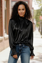 Load image into Gallery viewer, The Satin Scene High Neck Blouse
