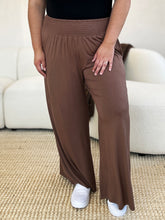 Load image into Gallery viewer, Full Size Smocked Wide Waistband Wide Leg Pants- Double Take
