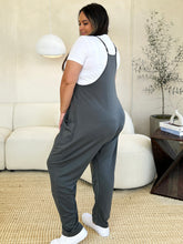 Load image into Gallery viewer, Full Size Sleeveless V-Neck Pocketed Jumpsuit- Double Take
