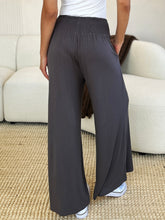 Load image into Gallery viewer, Full Size Smocked Wide Waistband Wide Leg Pants- Double Take
