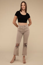 Load image into Gallery viewer, ZENANA- Caroline Acid Washed High Waist Distressed Straight Pants- 2 COLORS
