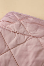 Load image into Gallery viewer, Pink Fleece Lined Quilted Vest Coats
