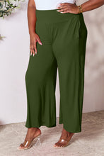 Load image into Gallery viewer, Full Size Smocked Wide Waistband Wide Leg Pants- Double Take
