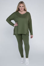 Load image into Gallery viewer, Zenana- Curvy Buttery Soft Brushed Loungewear Set (1X- 3X)
