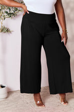 Load image into Gallery viewer, Full Size Smocked Wide Waistband Wide Leg Pants- Double Take
