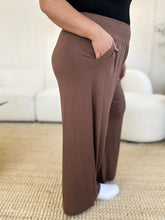 Load image into Gallery viewer, Full Size Smocked Wide Waistband Wide Leg Pants- Double Take
