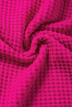 Load image into Gallery viewer, Rose Red Textured Center Seam Long Sleeve Split Top
