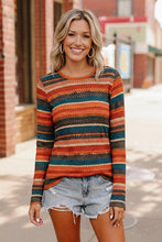 Load image into Gallery viewer, Keep Me Guessing Teal Herringbone Long Sleeve
