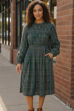 Load image into Gallery viewer, Cedar Lane Plaid Midi Dress
