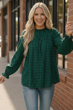 Load image into Gallery viewer, Wildwood Check Green Smock
