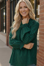 Load image into Gallery viewer, Wildwood Check Green Smock
