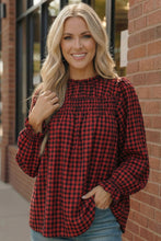Load image into Gallery viewer, Wildwood Check Red Smock
