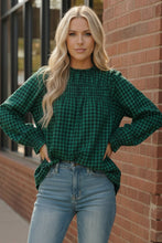 Load image into Gallery viewer, Wildwood Check Green Smock
