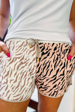 Load image into Gallery viewer, Stay Wild Tiger Drawstring Everyday Shorts (Reg &amp; PLus)
