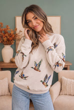 Load image into Gallery viewer, Taking Flight Mallard Duck Print Sweatshirt
