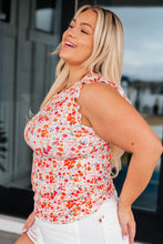 Load image into Gallery viewer, 111 NORTH- Sweet Something Flutter Sleeve Floral Top
