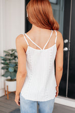 Load image into Gallery viewer, AVE SHOPS- Eye on the Prize Eyelet Tank
